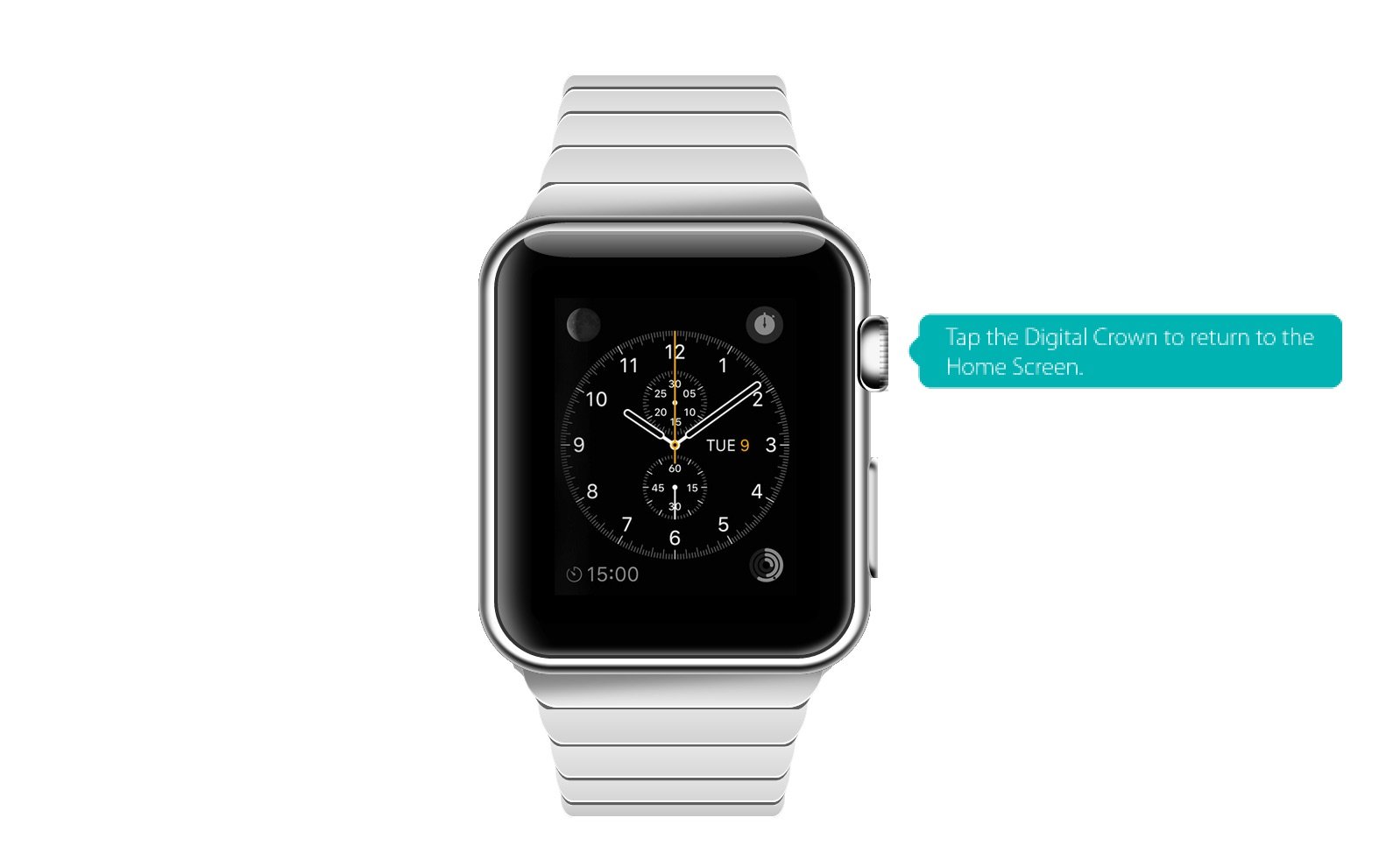 Apple Watch：時計アプリの起動