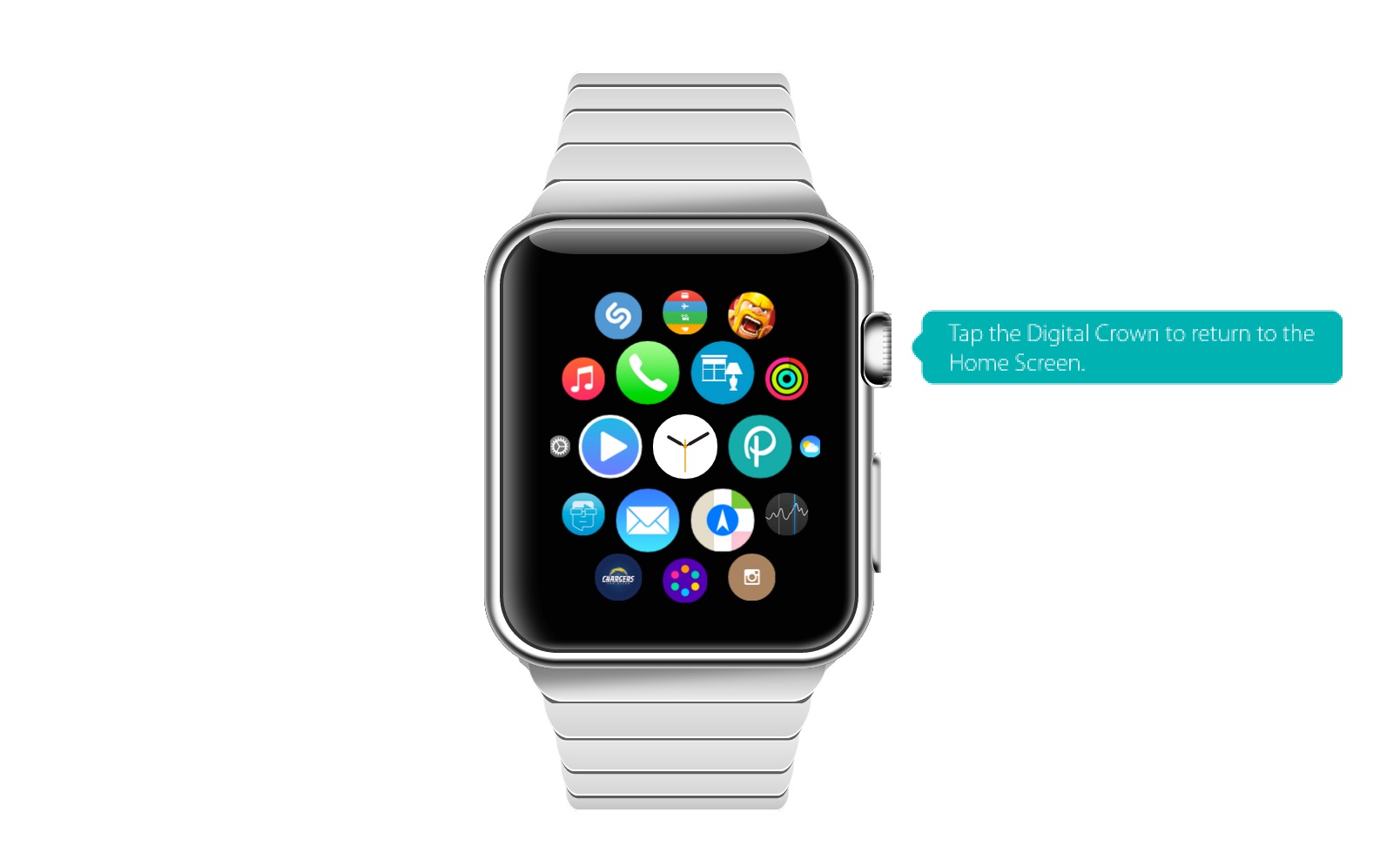 Apple Watch：デジタルクラウンの操作
