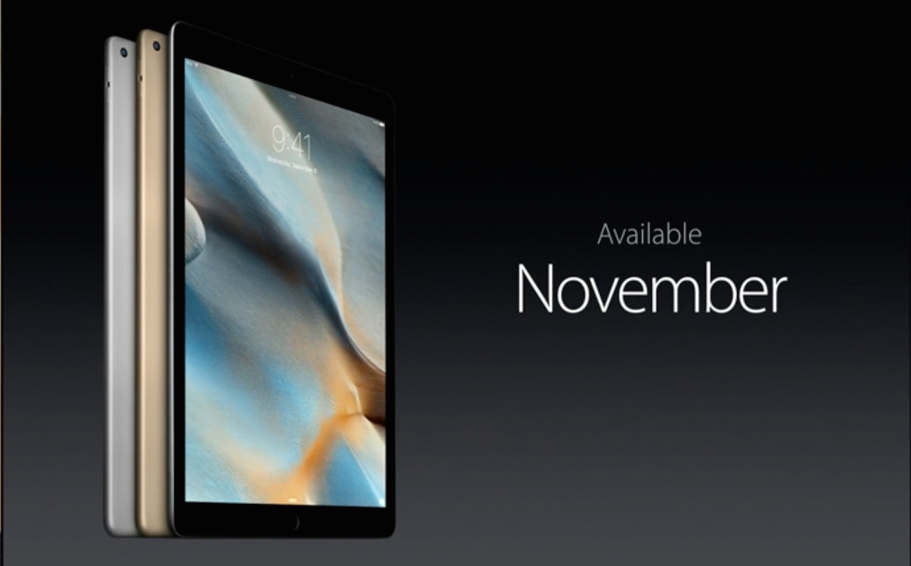 iPad Proが発売 12.9インチ、2732×2048ピクセル、PC超の処理能力