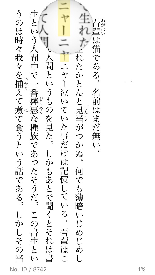 文章にマーカーを引く