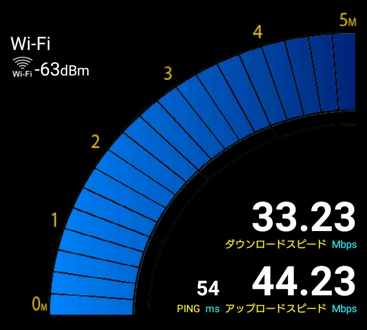 「マクドナルド FREE Wi-Fi」の通信速度
