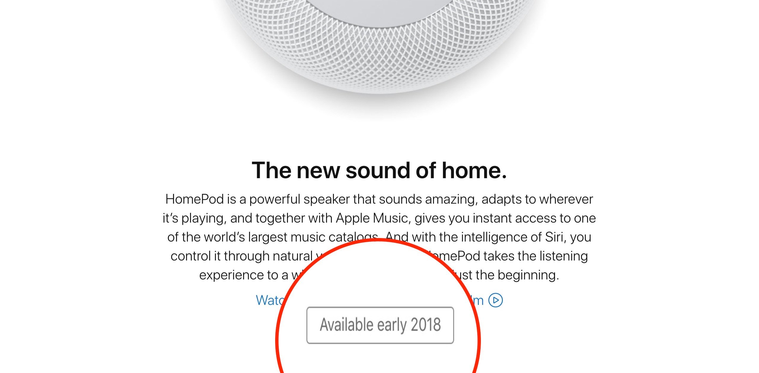 Apple、ホームミュージックスピーカー「HomePod」の発売を2018年まで延期