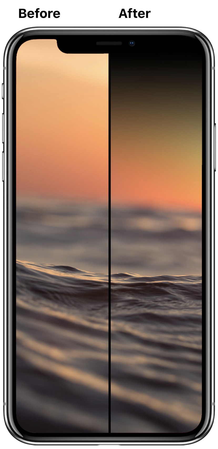 Iphone Xの切り欠きを自然に消せる壁紙アプリ Notchy Wallpapers が登場