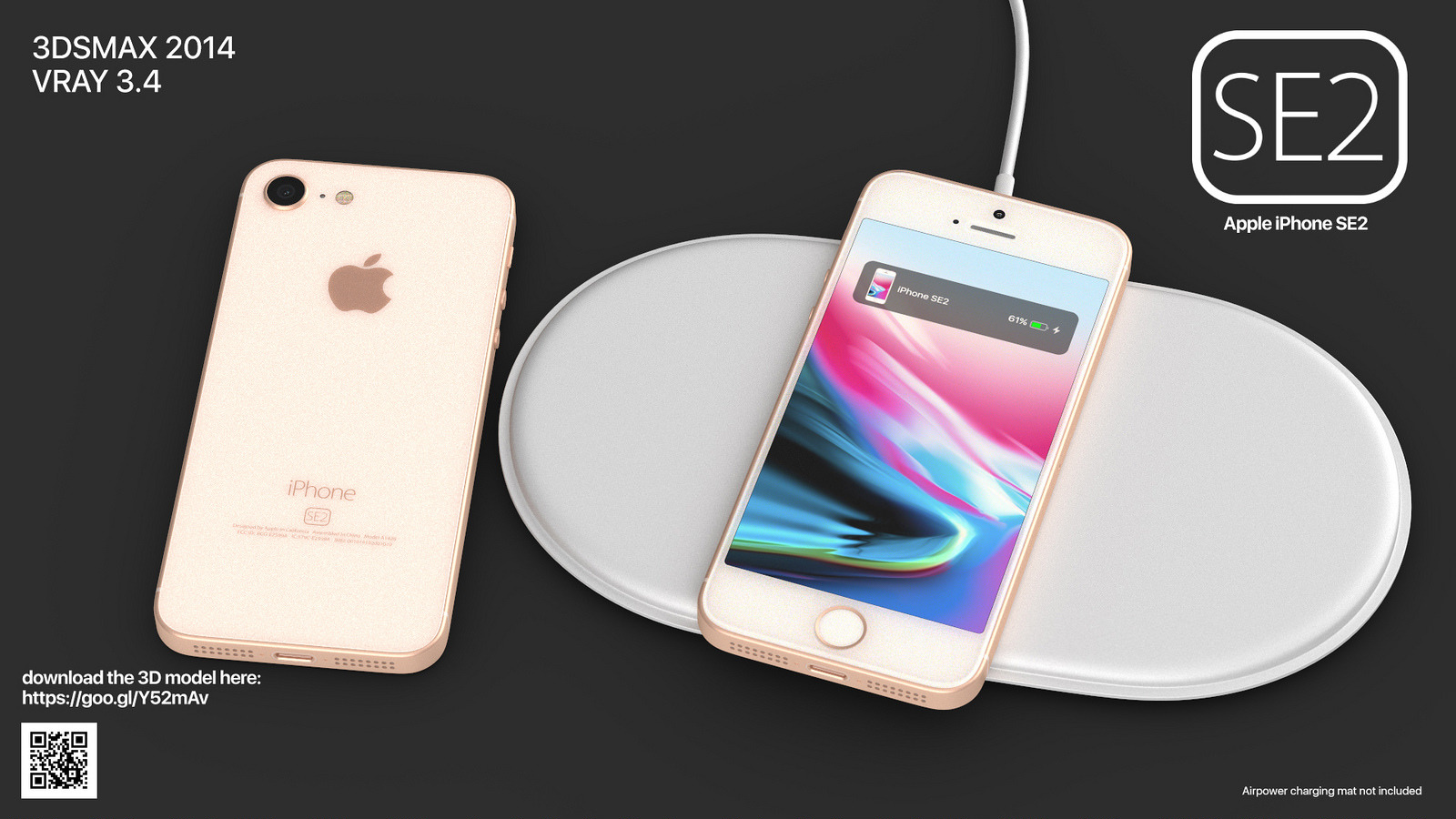 iPhone SE2、ワイヤレス充電に対応するガラスボディ採用のコンセプト登場
