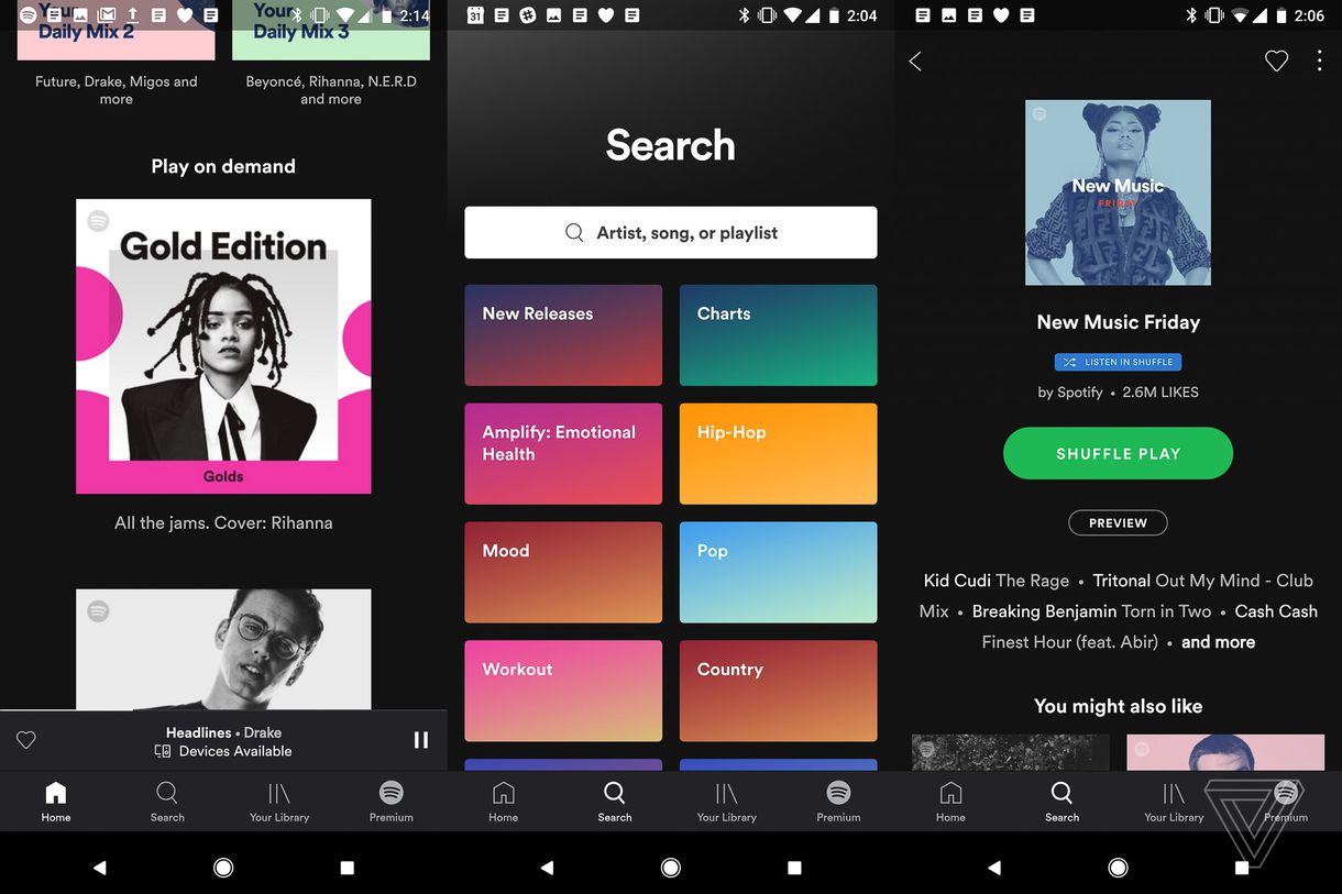 Spotifyアプリの新デザイン