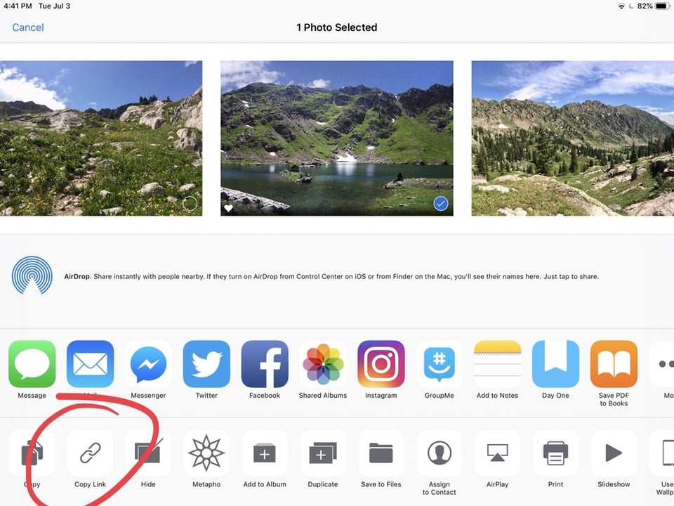 写真／動画をiCloudで共有できるリンク機能が追加