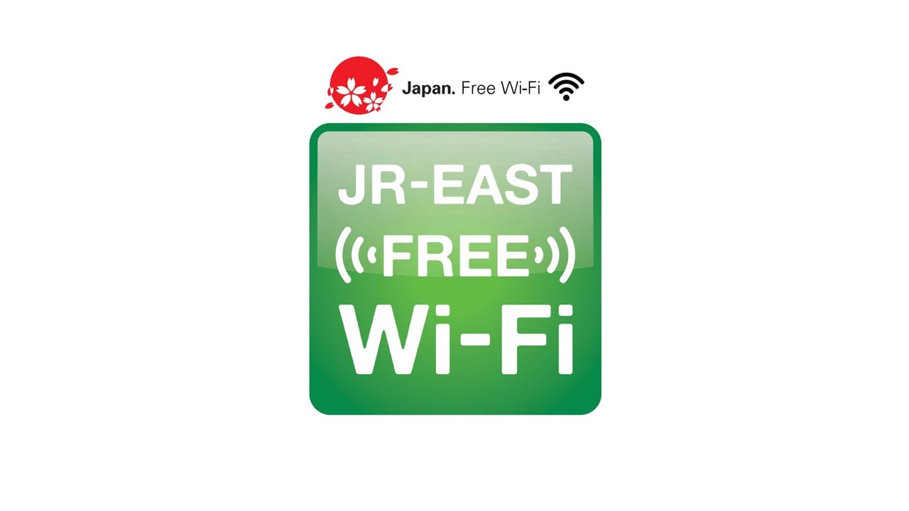 「JR-EAST FREE Wi-Fi」のステッカー