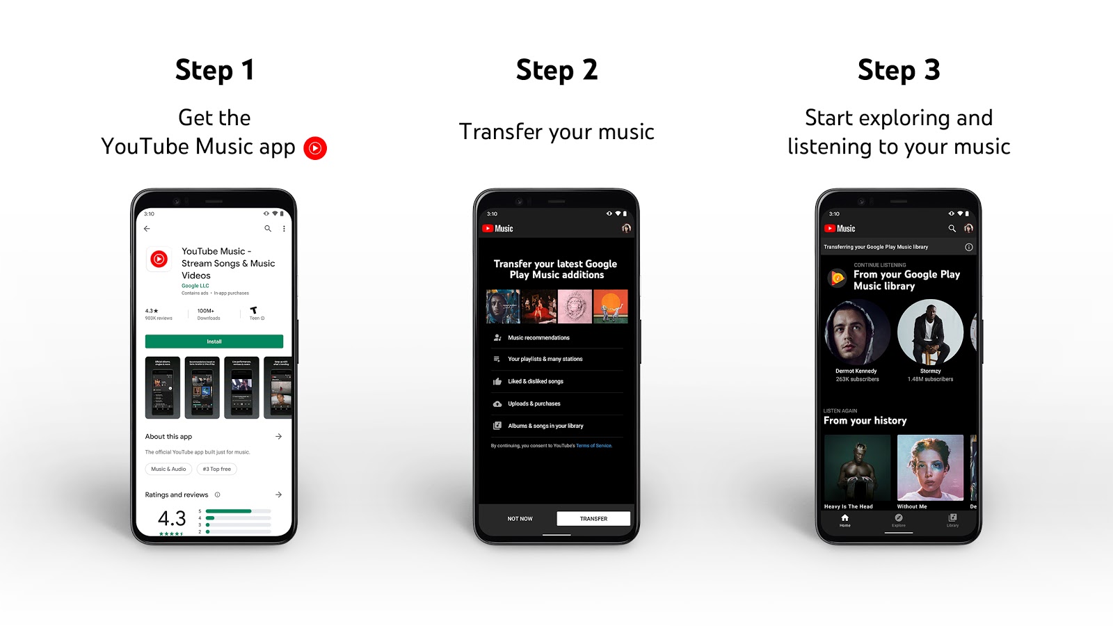 「Google Play Music」が今年後半にサービス終了。YouTube Musicに移行可能