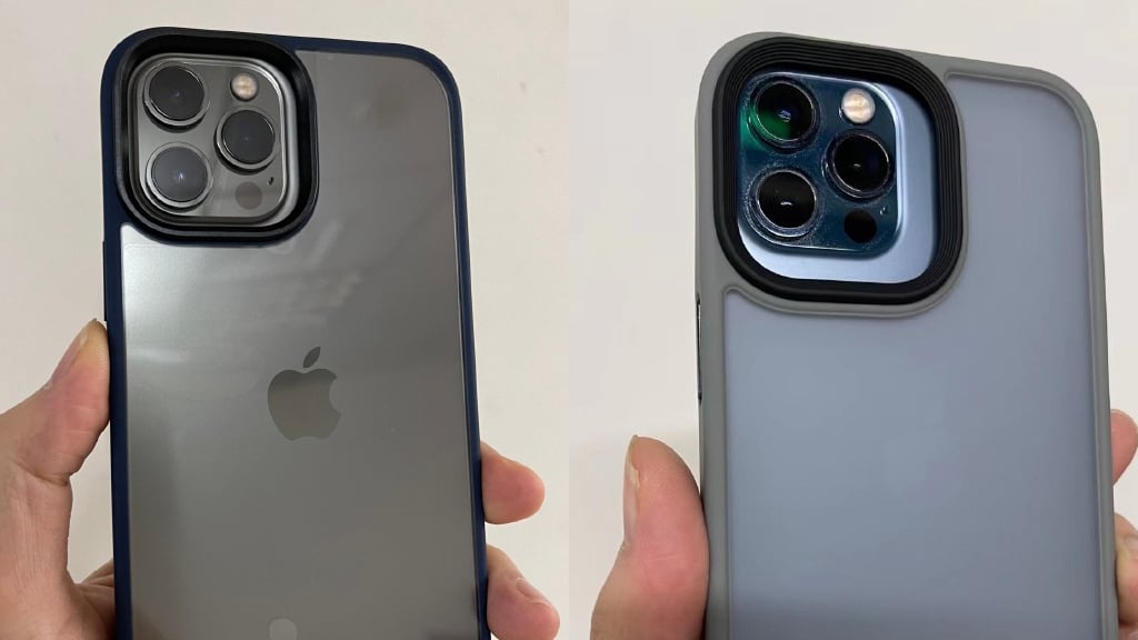 左：iPhone 13 Pro Max用ケース、右：iPhone 13 Pro用ケース