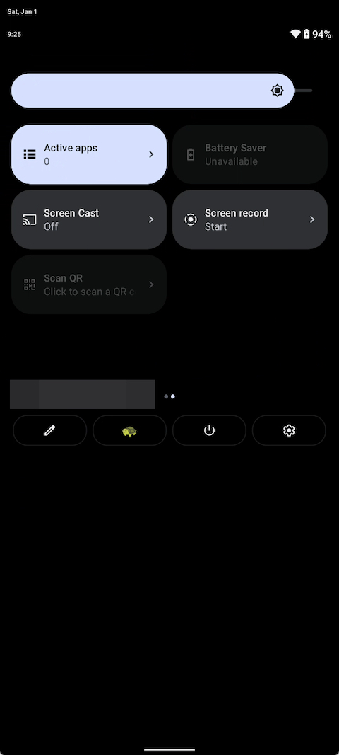 Android 13のスクリーンショット