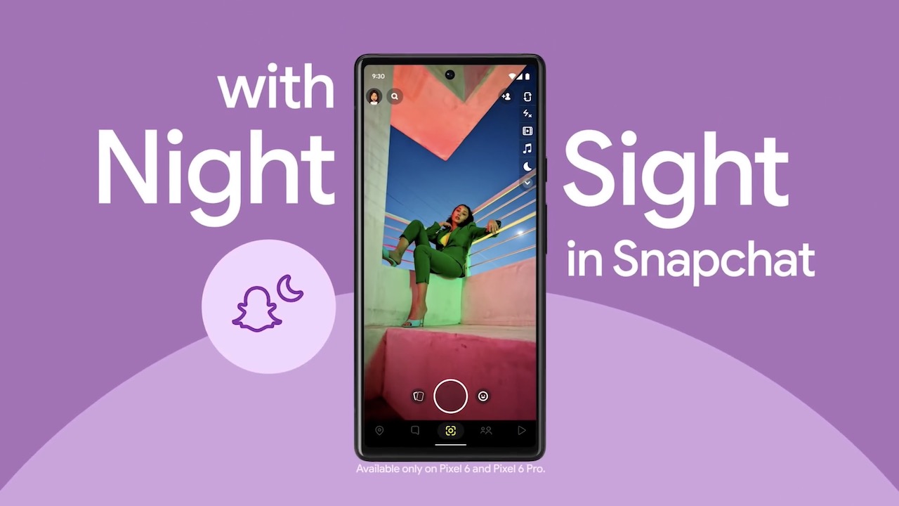 Snapchatで標準カメラの「夜景モード」が利用可能に