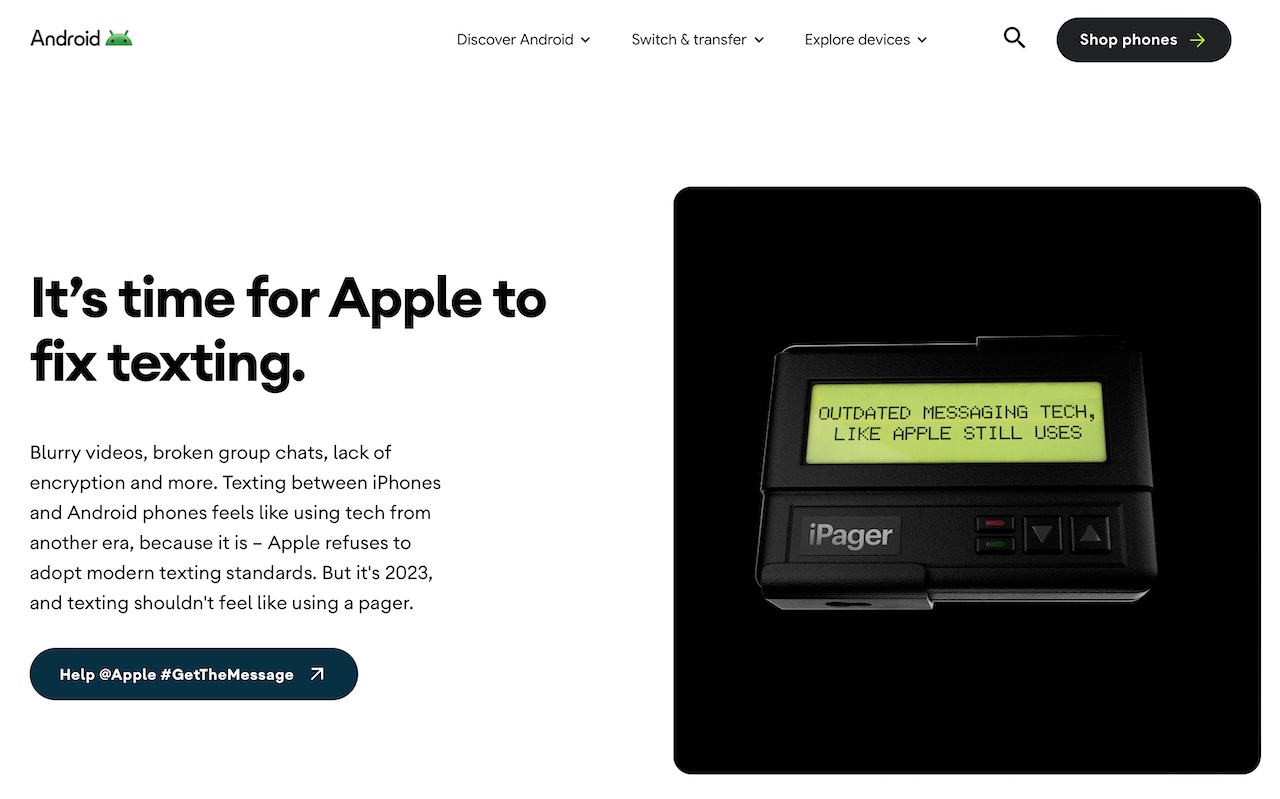 iPagerと揶揄されるAppleのメッセージ体験。Pagerは日本語でポケベル