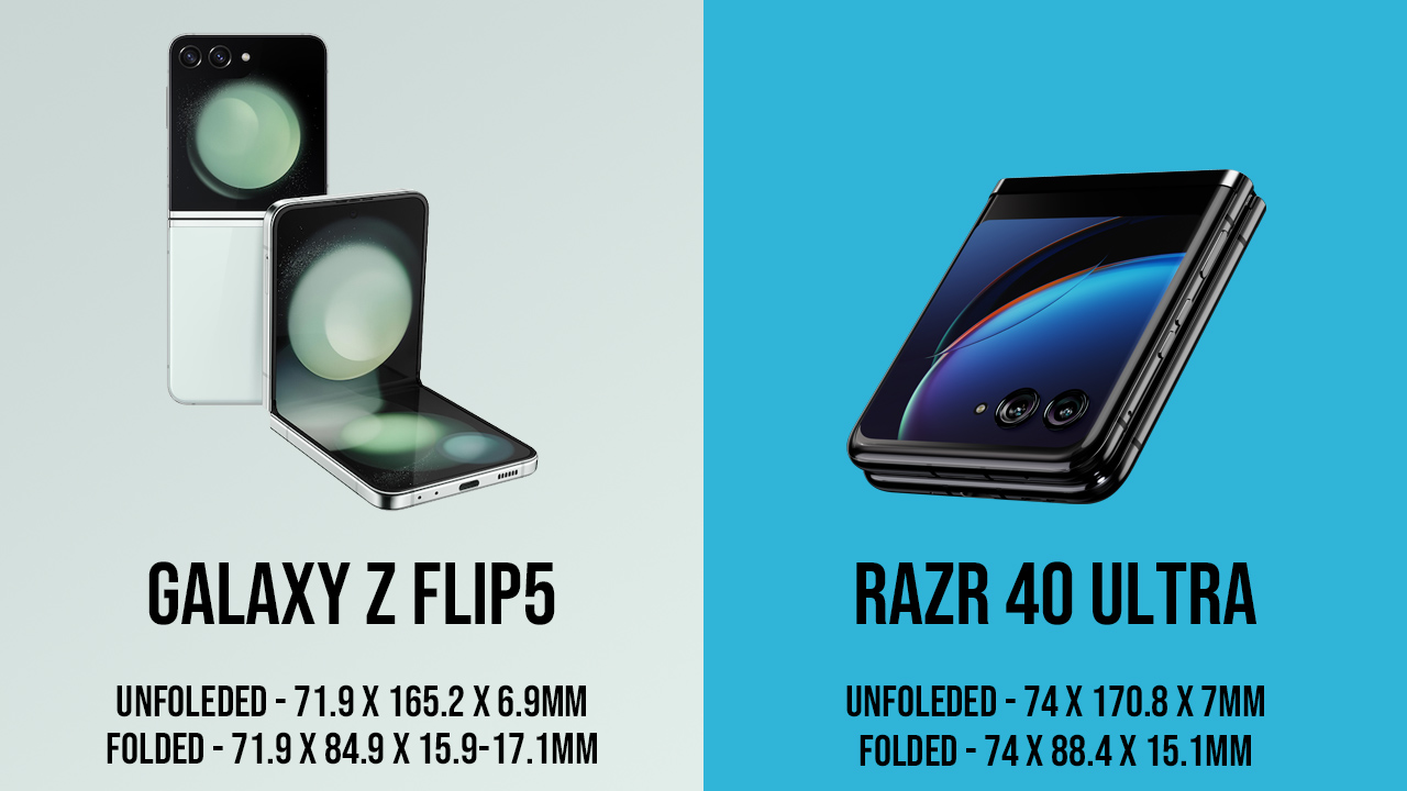 どっちを買う？Galaxy Z Flip5とrazr 40 ultraの違いを比較
