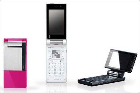 au、AQUOSケータイW61SHを1月9日より発売。