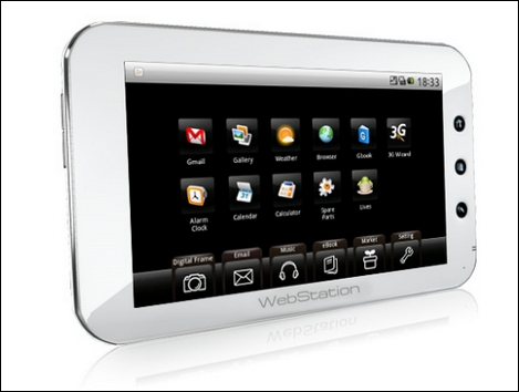 Androidタブレット「Camangi WebStation」が12月末に発売!