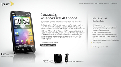 「HTC EVO 4G」がバカ売れ?
