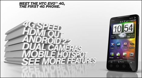 携帯電話販売ランキング、「Xperia arc」が4週連続1位!「HTC EVO」が初登場。