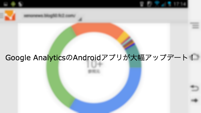Google AnalyticsのAndroidアプリが大幅アップデート!リアルタイム解析が拡充しておる!