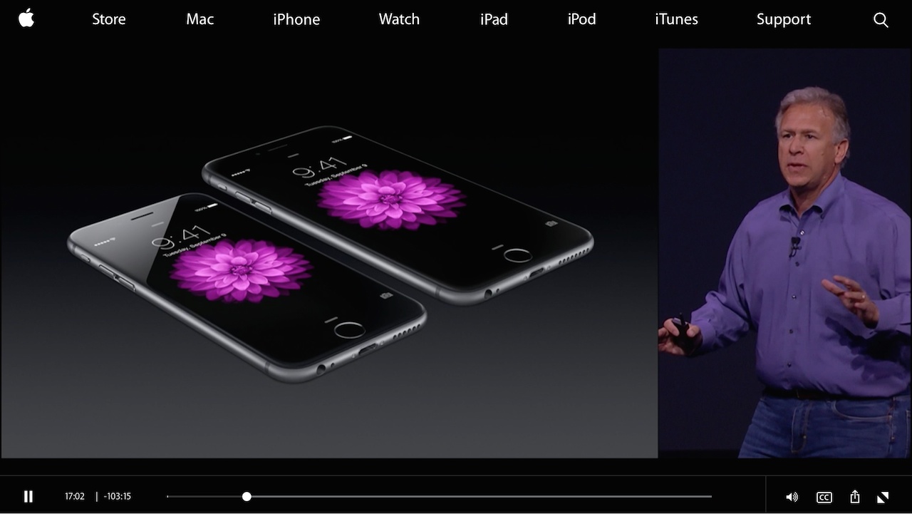 アップル、iPhone 6やApple Watchなどの発表イベントの動画を公開