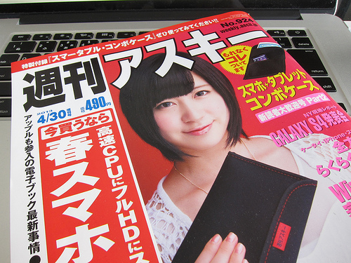 今週の週アスにはスマホとNexus7やiPad miniを収納できるケースが付いてきまっせ!