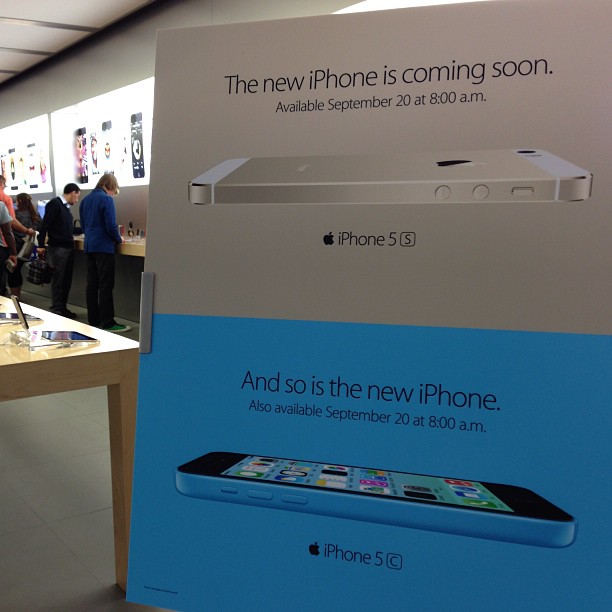 iPhone 5sを当日購入する人は注意!全てのカラーを入荷しない店舗もあるらしい