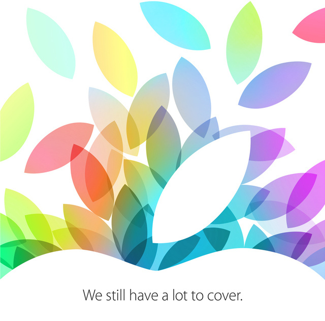 Apple、日本時間10月23日にイベントを開催!iPad 5とiPad mini 2を発表か