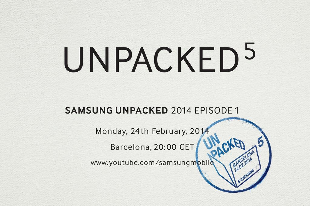 サムスン、GALAXY S5を2月25日に発表かーUNPACKED 5を開催
