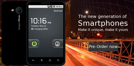 BTO可能なAndroidケータイ「Synapse One」が発売。
