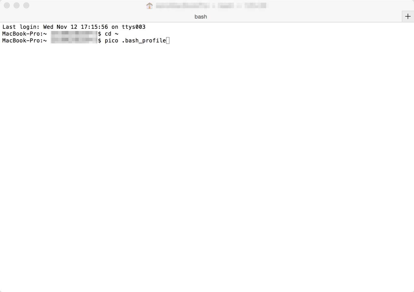 Macの場合は、.bash_profileを編集して環境変数パスを追加する