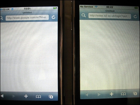 Iphone 3gの液晶画面が黄色い