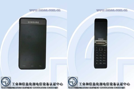 タッチパネル2つとテンキーを搭載したクラムシェルのスマート or フィーチャーフォンが発売?
