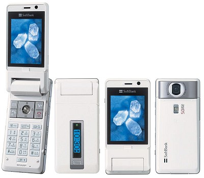 「910SH」、500万画素カメラ、2.4型VGA液晶搭載。